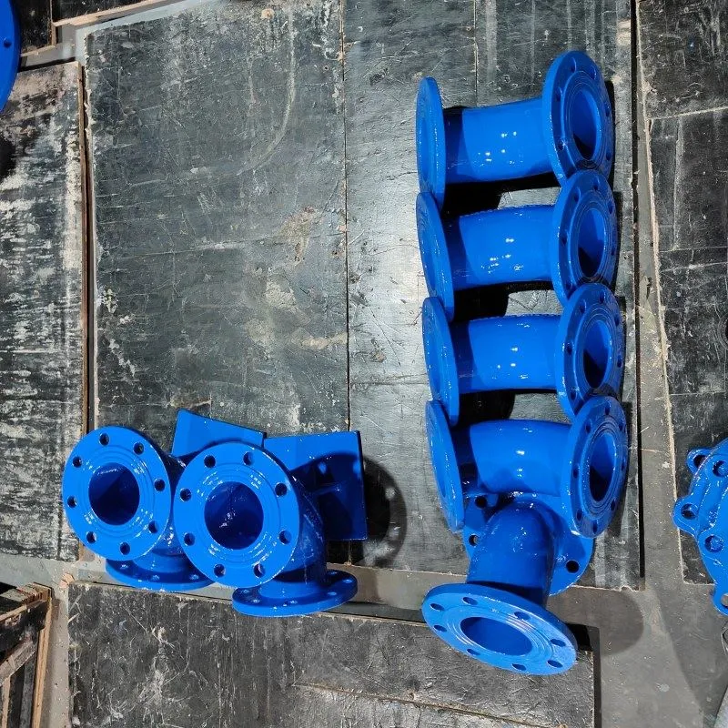 כפול-מרפק DN100 45 בעל אוגן