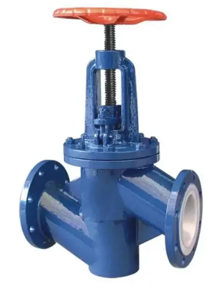 שסתום סימון ברזל רקיע עם בטנה פלואורופלסטית