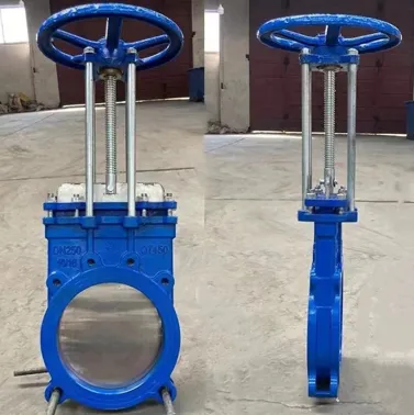 שסתום שער סכין ידני ברזל רקיע